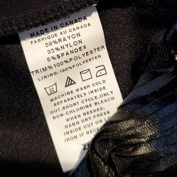 Evening jacket with faux leather trim - Picture 3 of 4